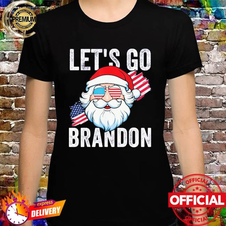 Let’s go Brandon Santa Claus Xmas Funny TShirt