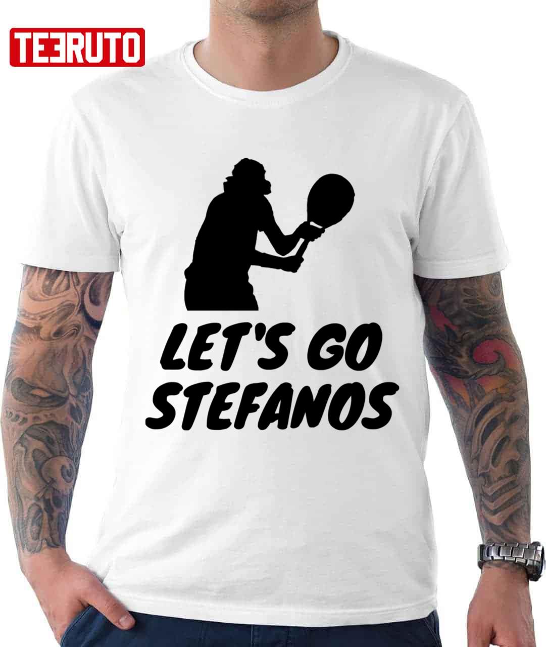 Let's Go Stefanos Tsitsipas Stefanos Tsitsipas Black Tennis Sport Unisex T-shirt