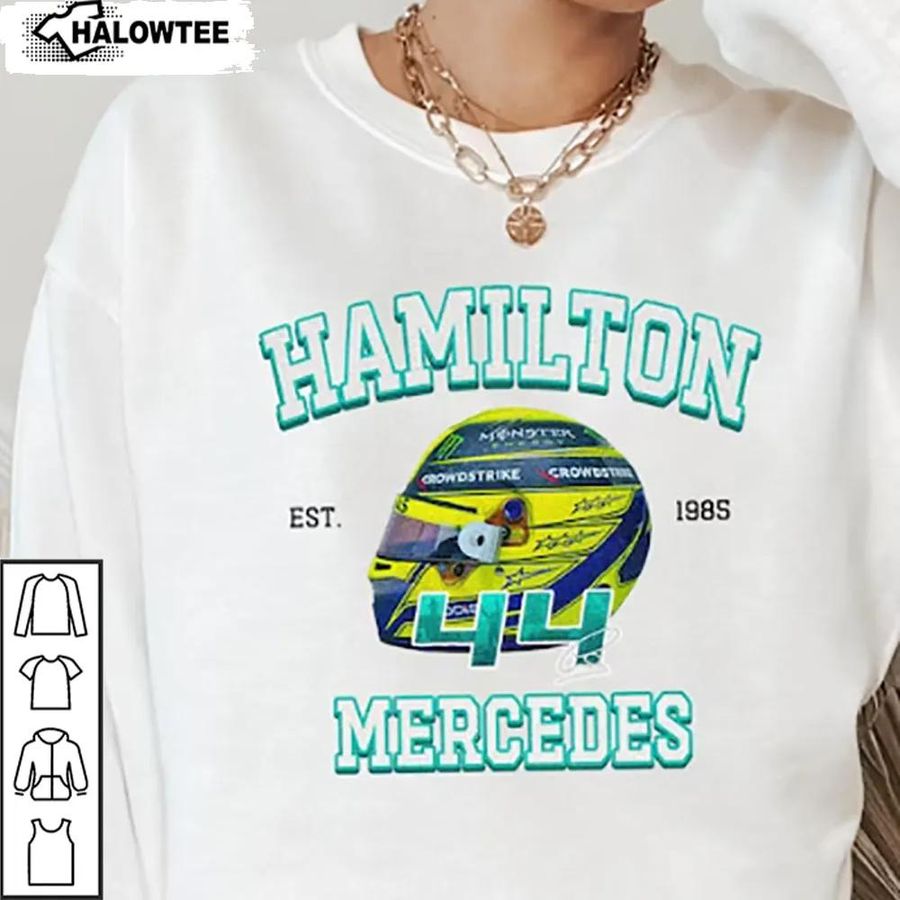 Lewis Hamilton Shirt Team Mercedes Amg F1 Racing Driver 2022