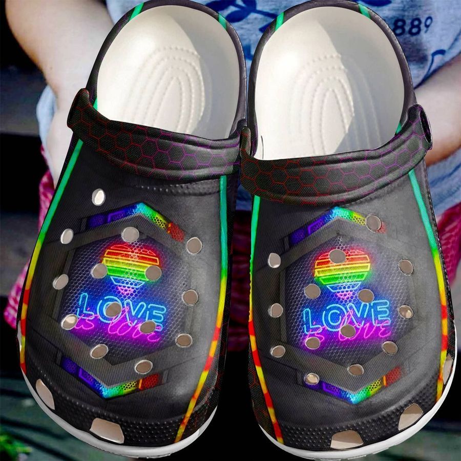 Lgbt Personalize Clog Custom Crocs Fashionstyle Comfortable For Women Men Kid Print 3D Love Is Love