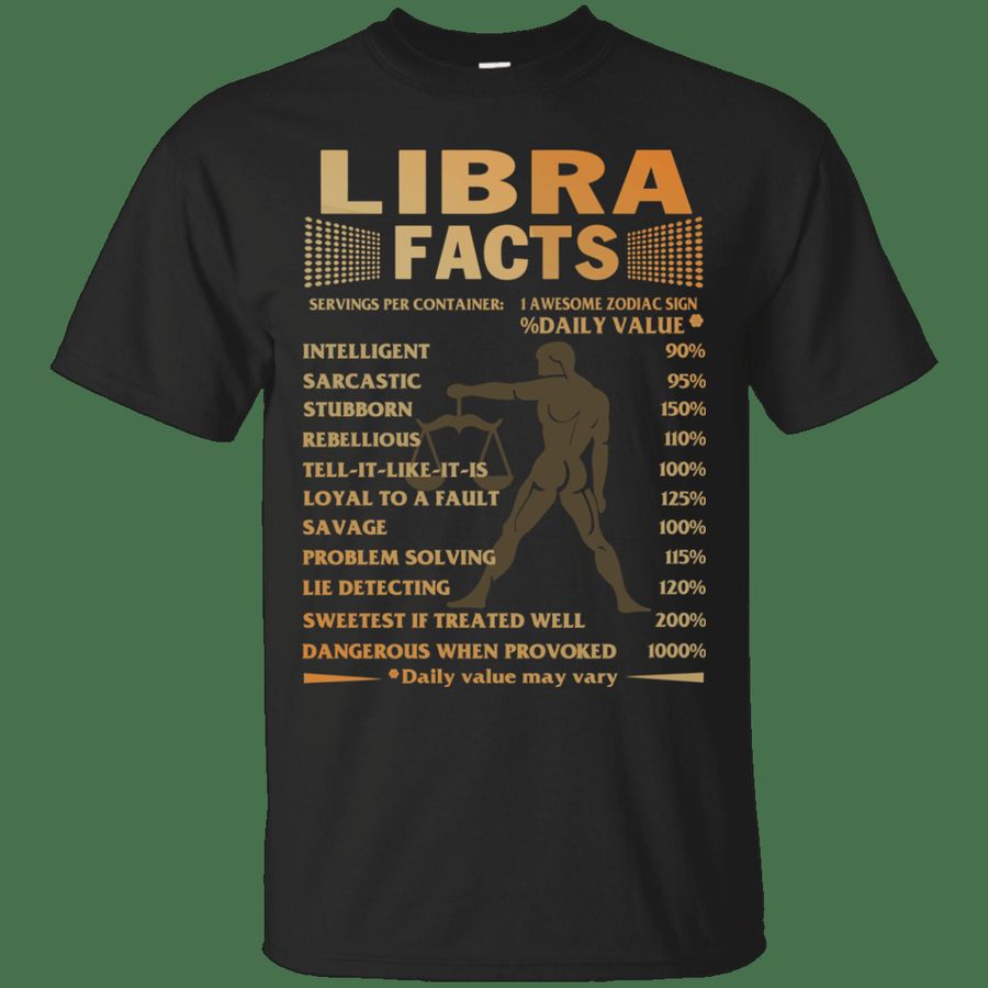 Libra Facts Servings Per Container I Awesome T-shirt