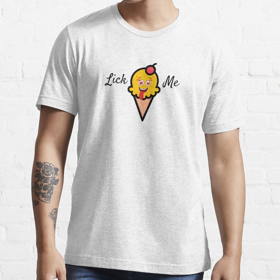 Lick me ice cream love heart Essential T-Shirt