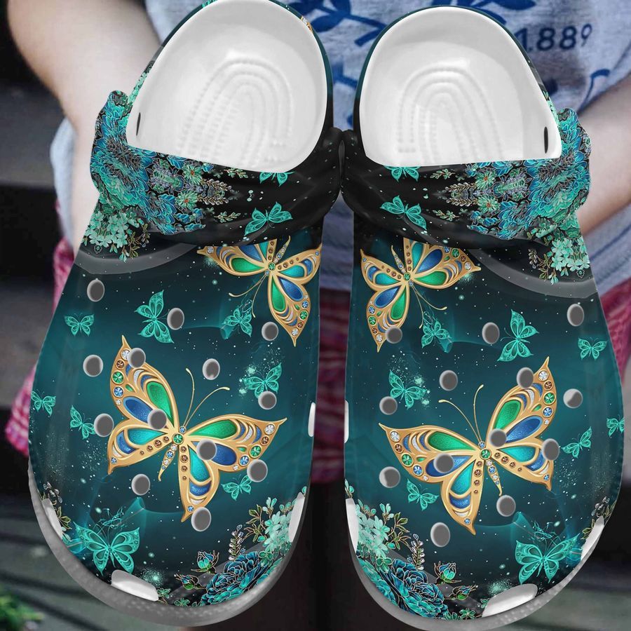 Lighting Butterfly Shoes - Magical Butterflies Clogs Crocs Gifts - Lighting-Bt9