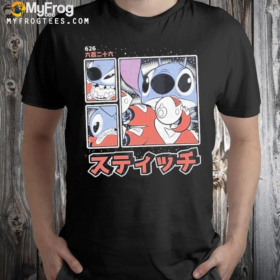 Lilo And Stitch 626 Stitch Day Kanji Panels Shirt