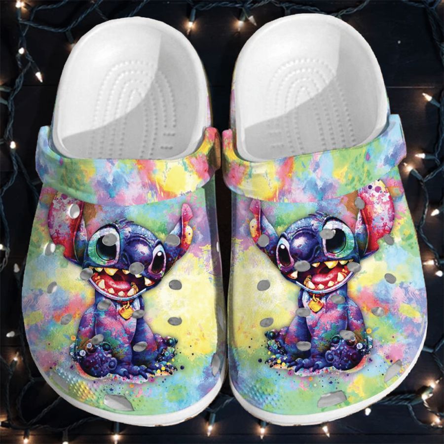 Lilo And Stitch Color Crocs Crocband Clogs Comfy Footwear Shoes