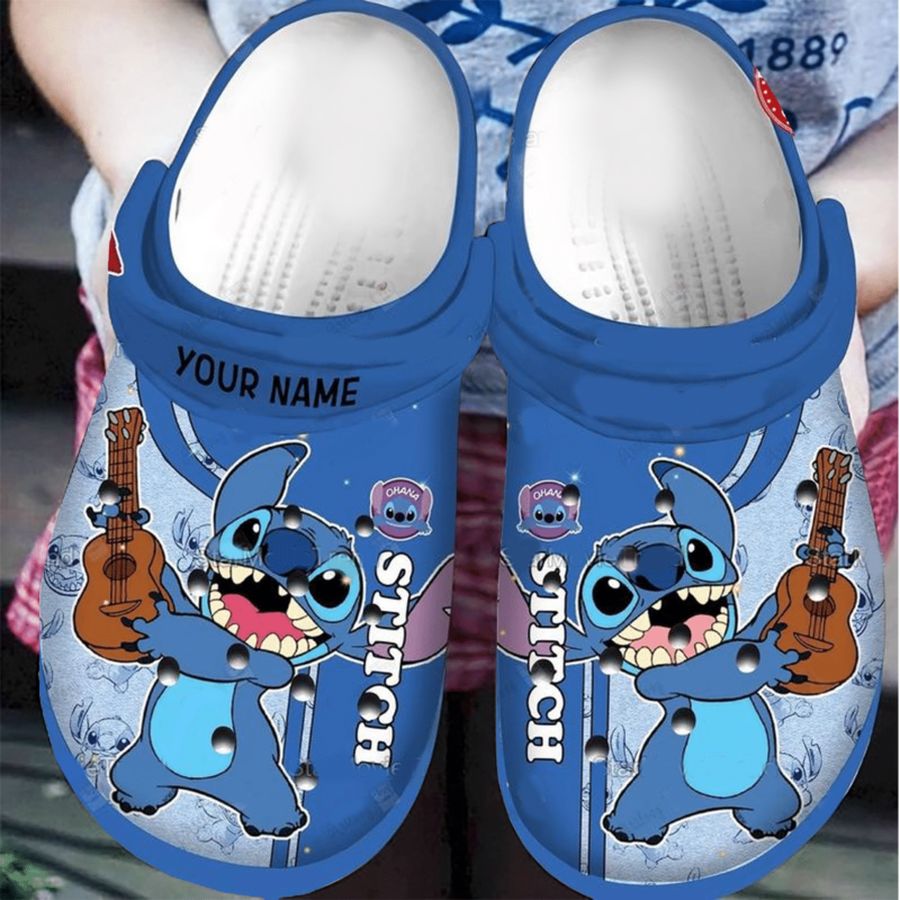 Lilo and Stitch Personalized Crocs Crocband Clogs, Comfy Footwear, Shoes