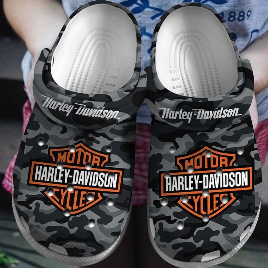 Limited Edition Motor Harley-Davidson Crocs Crocband Clog Comfortable Water Shoes