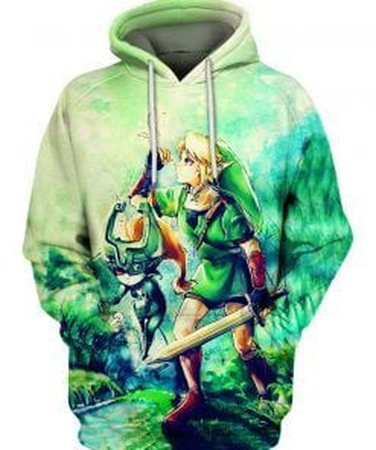 Link And Midna For Anime Lovers Ugly Christmas Sweater All
