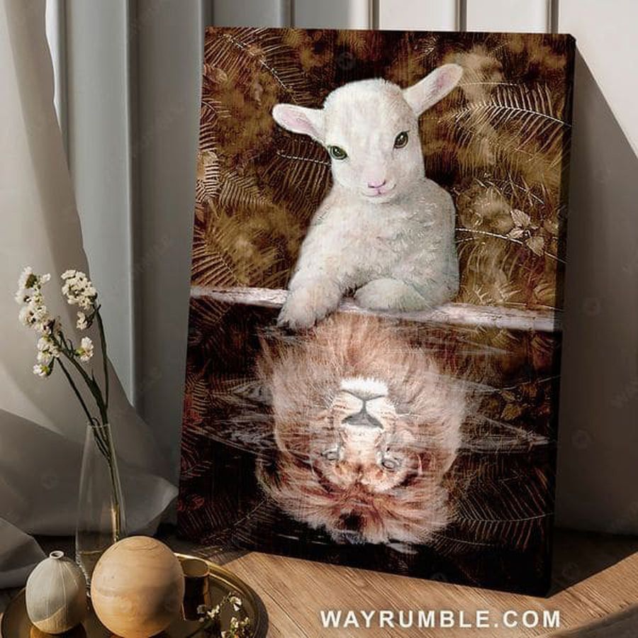 Lion And Lamb, Poster Decor, Wall Art Poster Poster