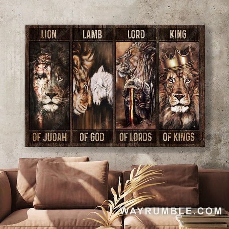 Lion King, Lion Of Judah Lamb Of God Lord Of Lords King Of Kings Poster