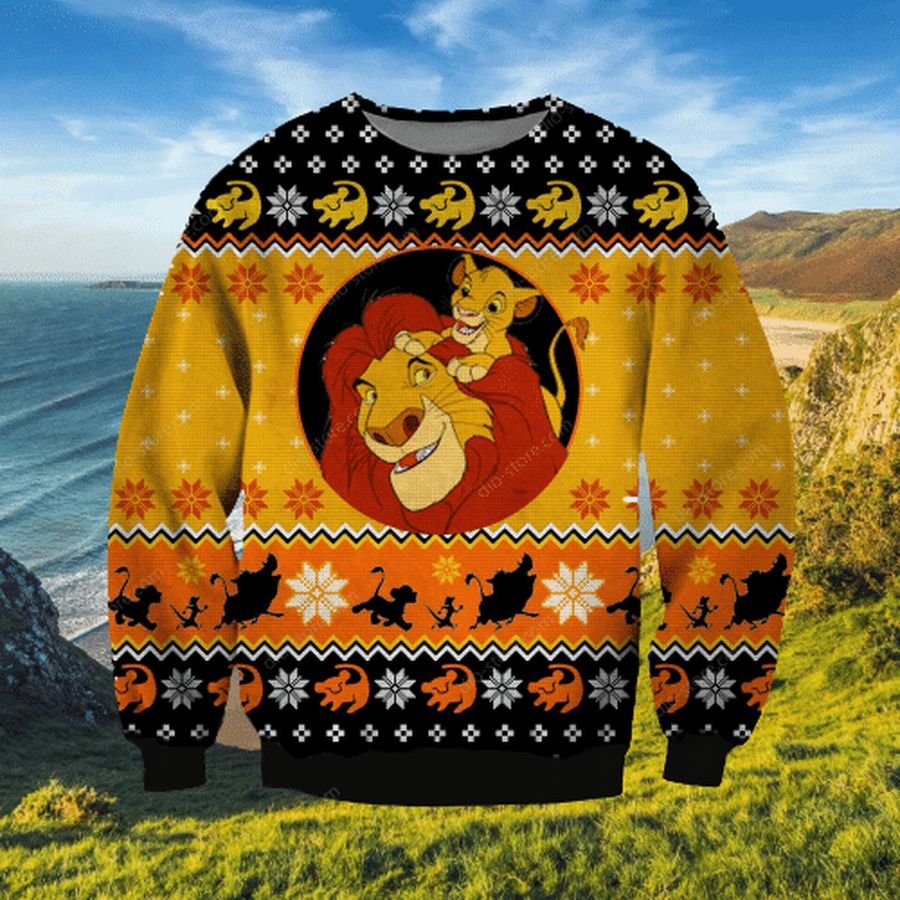 LION KING UGLY CHRISTMAS SWEATER, Ugly Sweater, Christmas Sweaters, Hoodie, Sweater