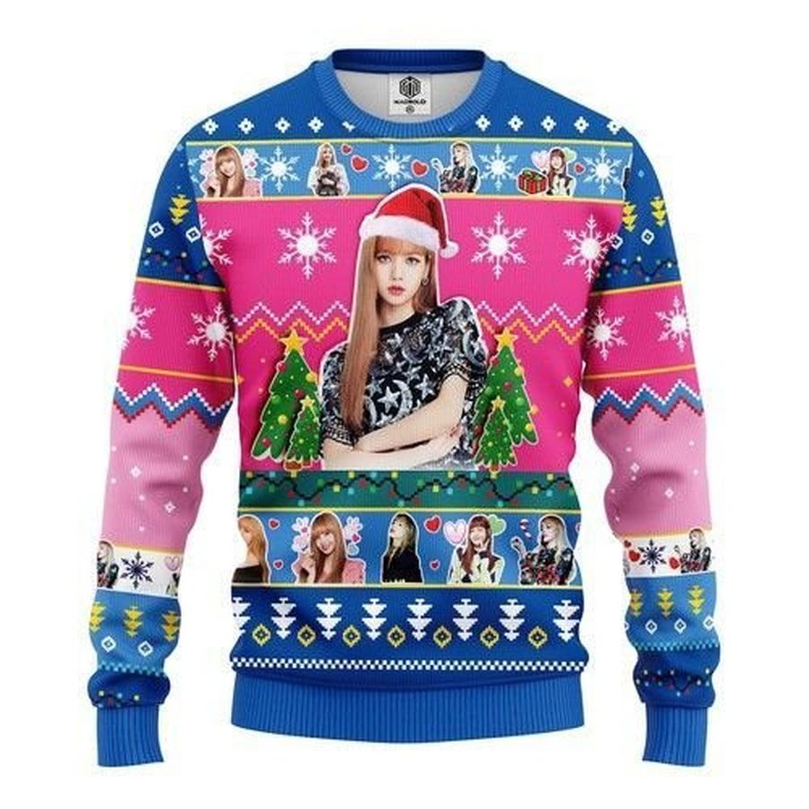 Lisa Ugly Christmas Sweater All Over Print Sweatshirt Ugly Sweater