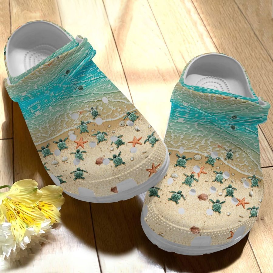 Little Turtle Shoes Crocs - Beautiful Beach Shoes Crocbland Clog For Women Man