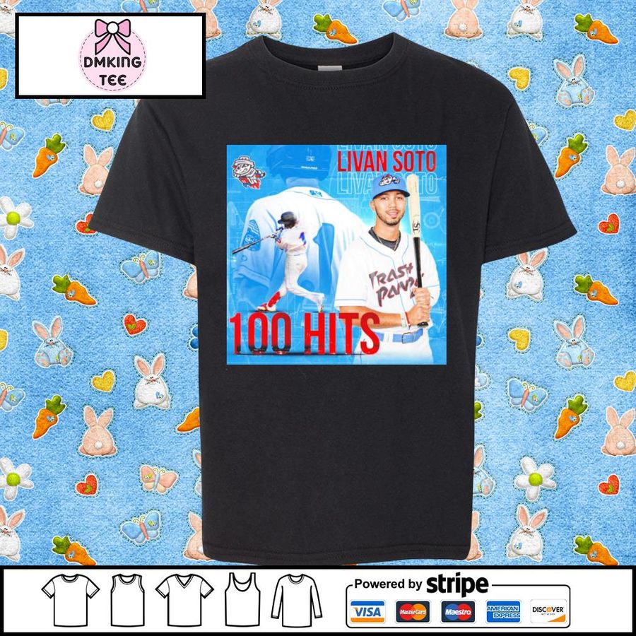 Livan Soto 100 Hits in Trash Panda Shirt