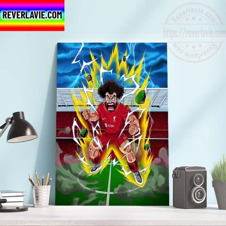 Liverpool Champions Community Shield Mohamed Salah Super Power Home Decor Poster Canvas