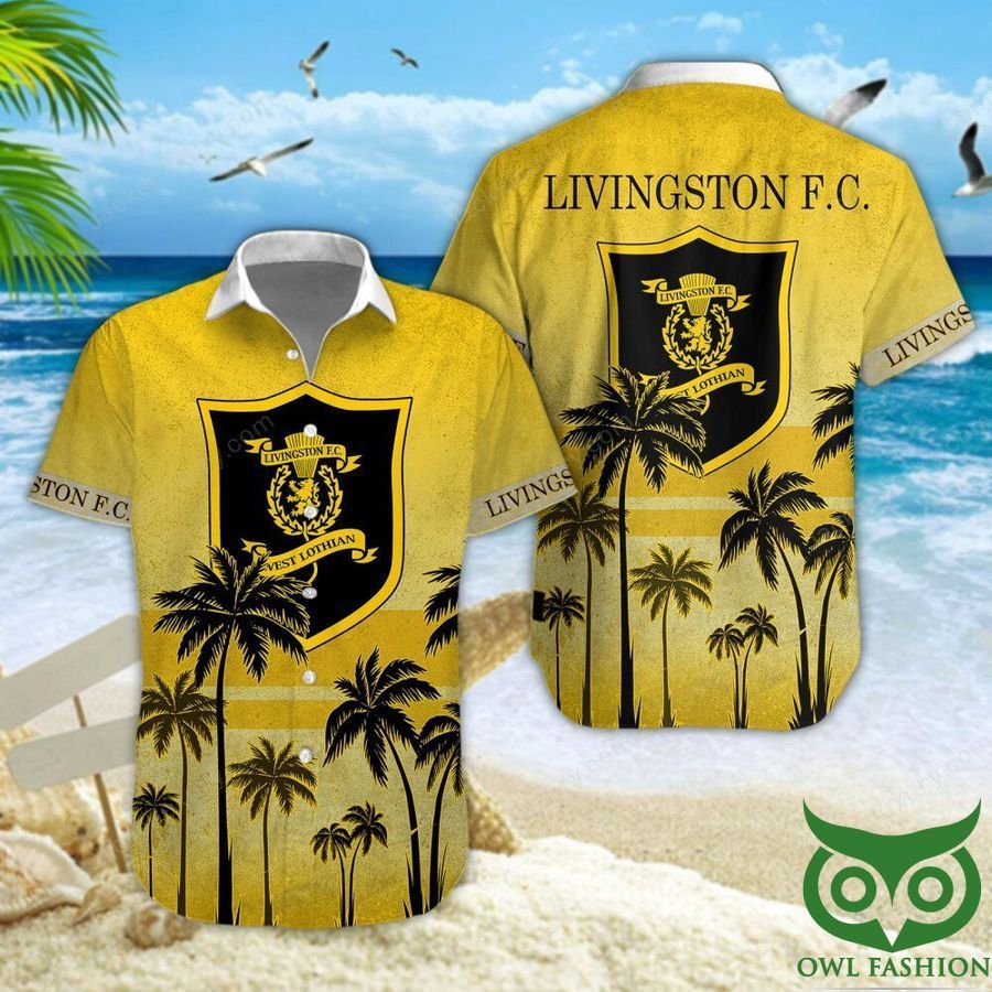 Livingston F.C. Coconut Sunny Yellow Hawaiian Shirt