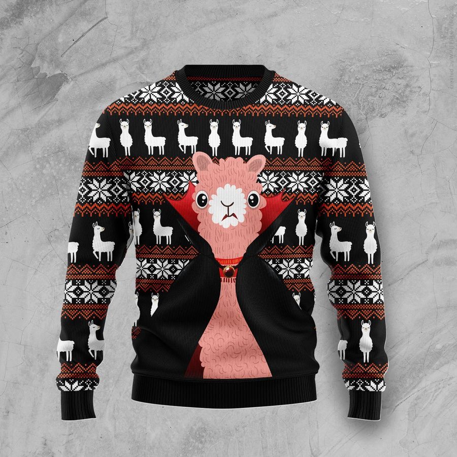 Llama Halloween For Unisex Ugly Christmas Sweater, All Over Print Sweatshirt, Ugly Sweater, Christmas Sweaters, Hoodie, Sweater