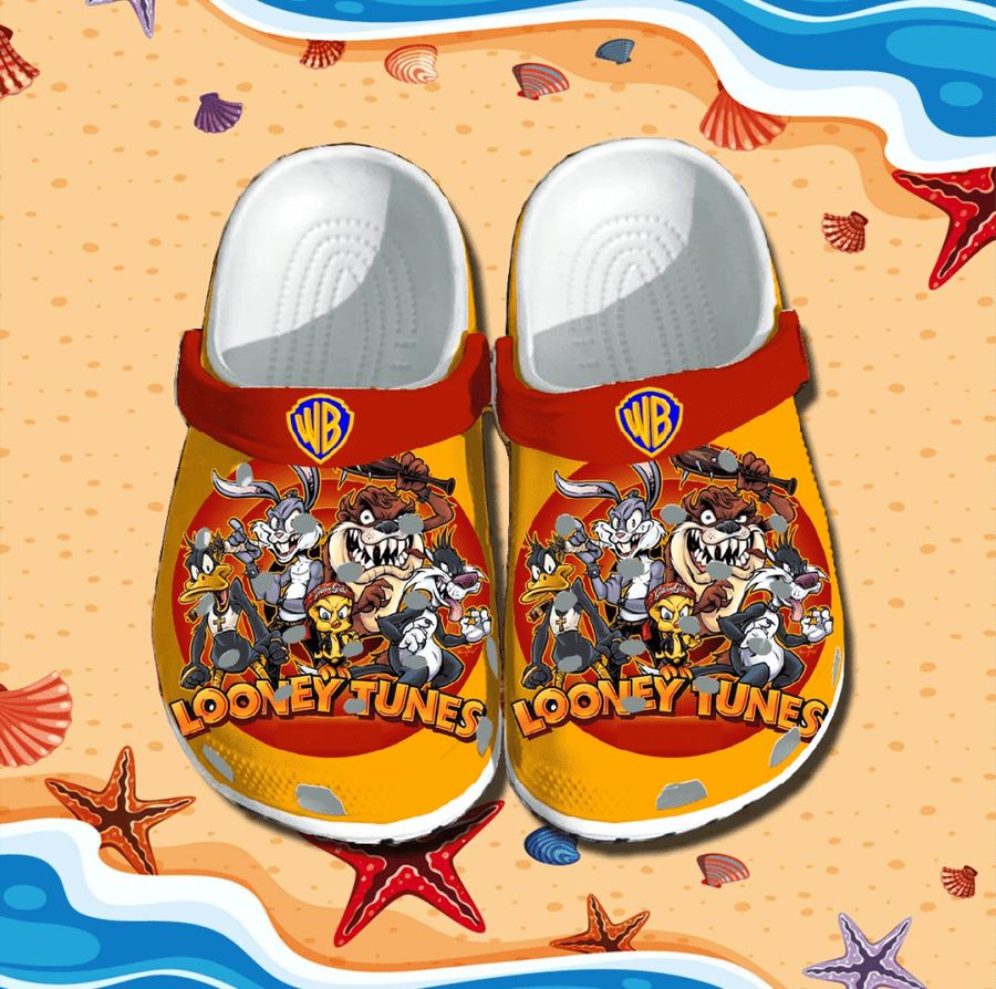 Looney Tunes Hot Color Crocs Crocband Clog Comfortable Water Shoes.png