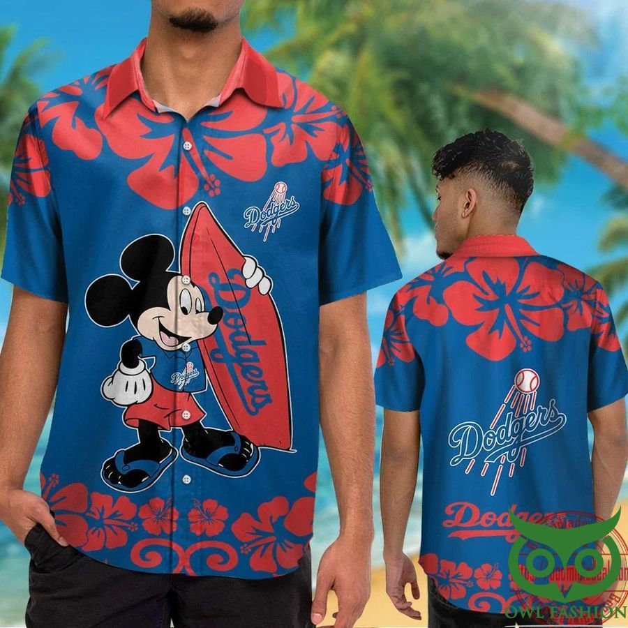 Los Angeles Dodgers Mickey Mouse Hawaiian Shirt