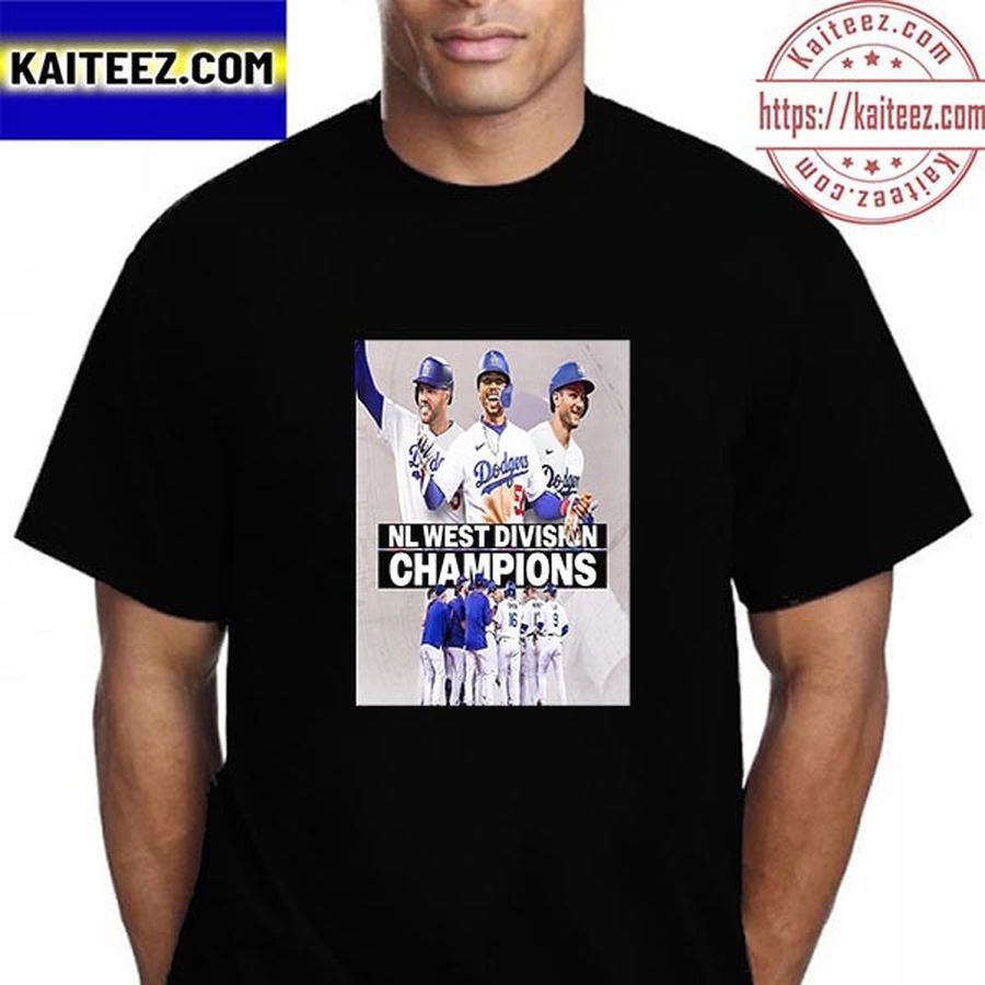 Los Angeles Dodgers NL West Division Champions Vintage T-Shirt