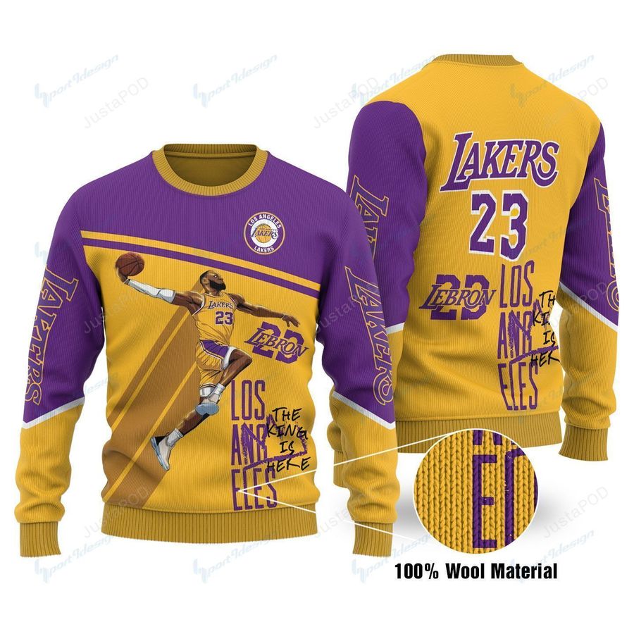 Los Angeles Lakers Ugly Christmas Sweater All Over Print Sweatshirt