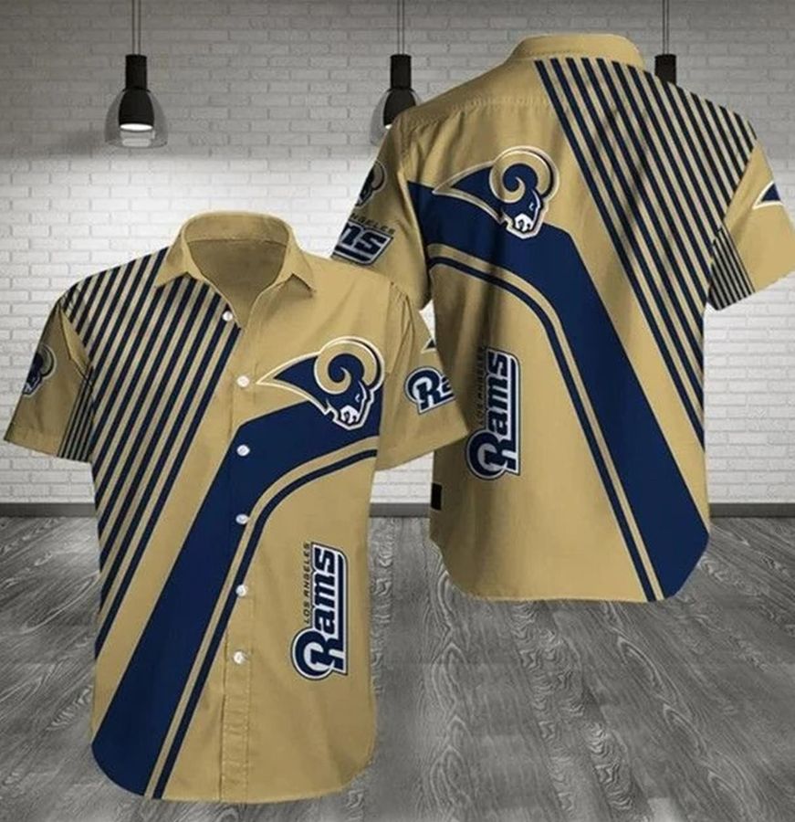 Los Angeles Rams 3 Gift For Fan Football Sleeve Hawaiian Shirt