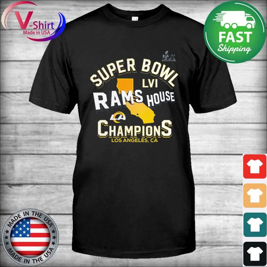 Los Angeles Rams Super Bowl LVI Champions Hometown Hard Count T-Shirt