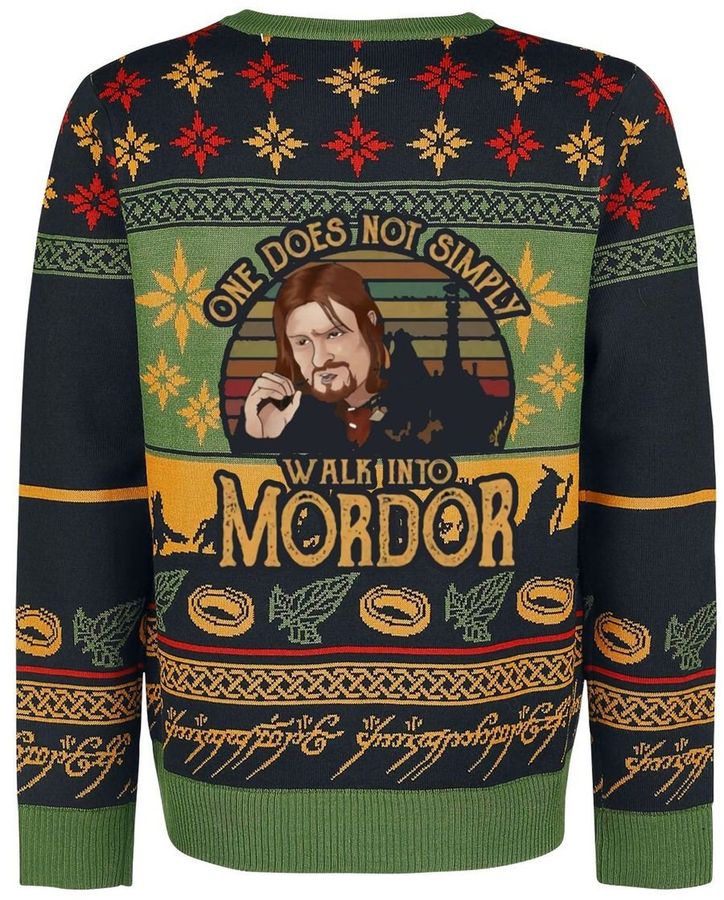 Lotr One Does Not Simply Walk Into Mordor Ugly Sweater