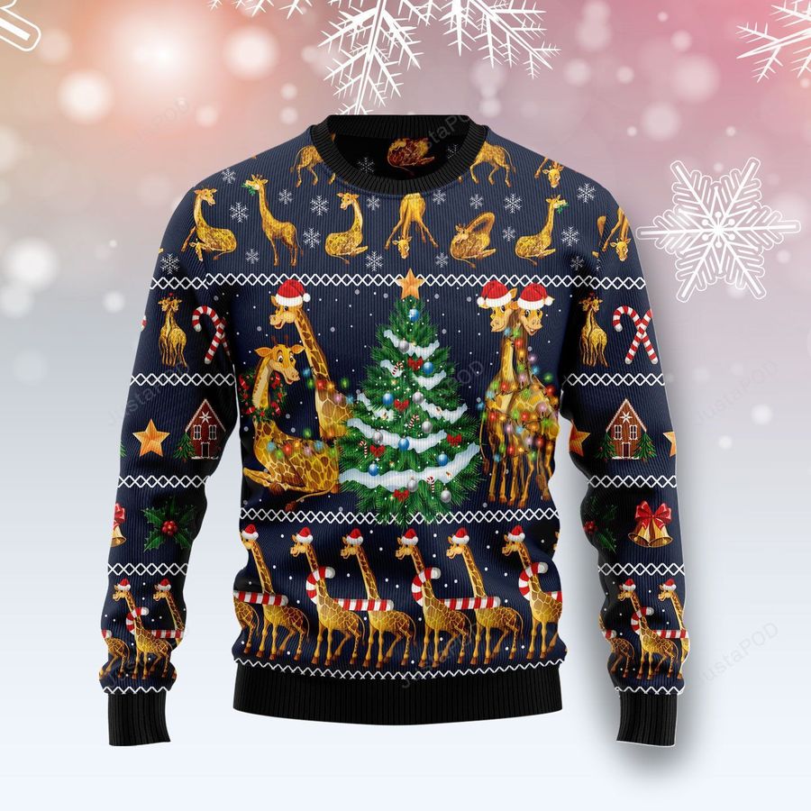Love Giraffe Ugly Christmas Sweater Ugly Sweater Christmas Sweaters Hoodie
