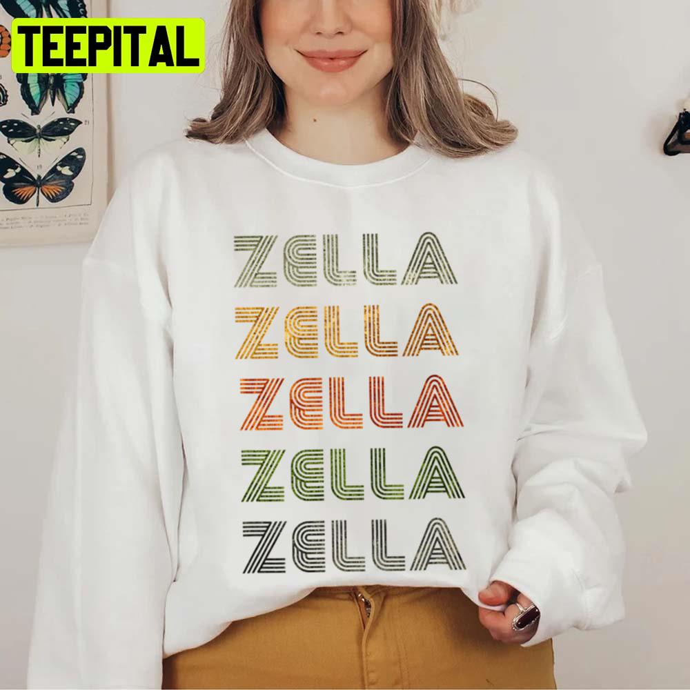 Love Heart Zella Tee Grungevintage Style Black Zella Unisex Sweatshirt
