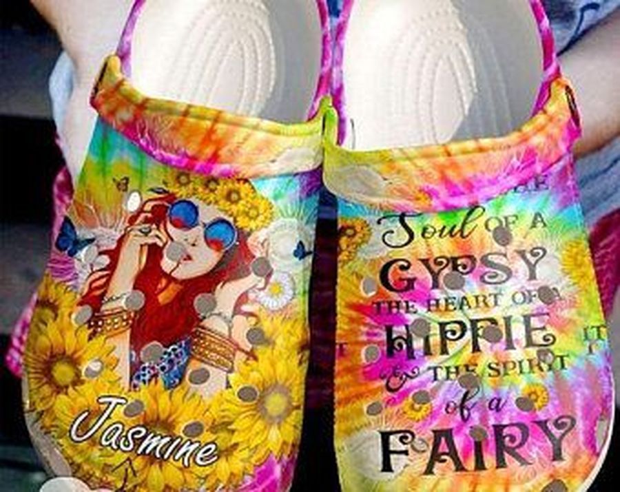 Love Hippie Personalize Crocs Crocband Clog Clog Comfortable For Mens And Womens Classic Clog Water Shoes Comfortable