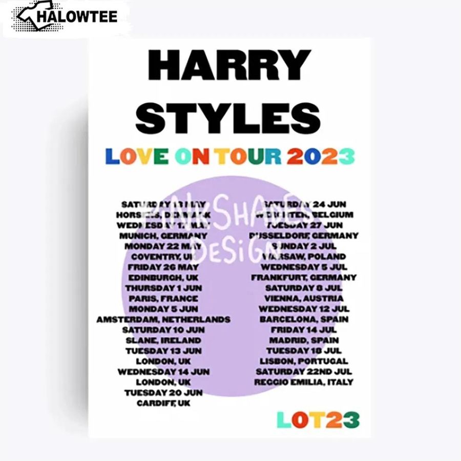 Love On Tour 2023 Poster Harry Styles Wall Art Gift