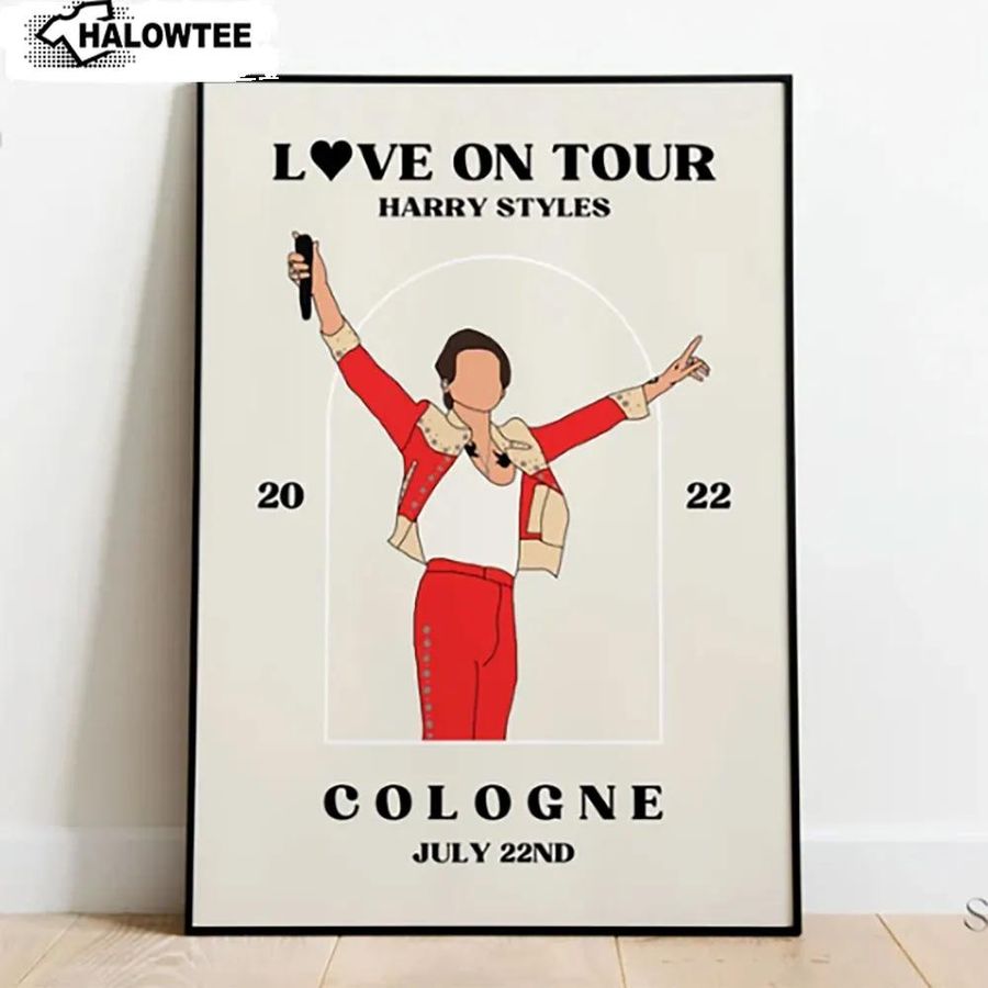 Love On Tour Cologne Germany Poster Harry Styles Wall Art Gift
