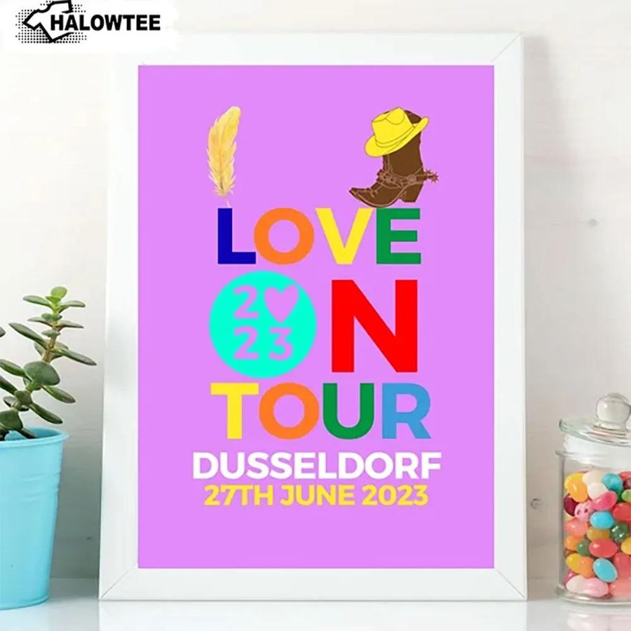 Love On Tour Dusseldorf 2023 Poster Harry Styles Wall Art Gift