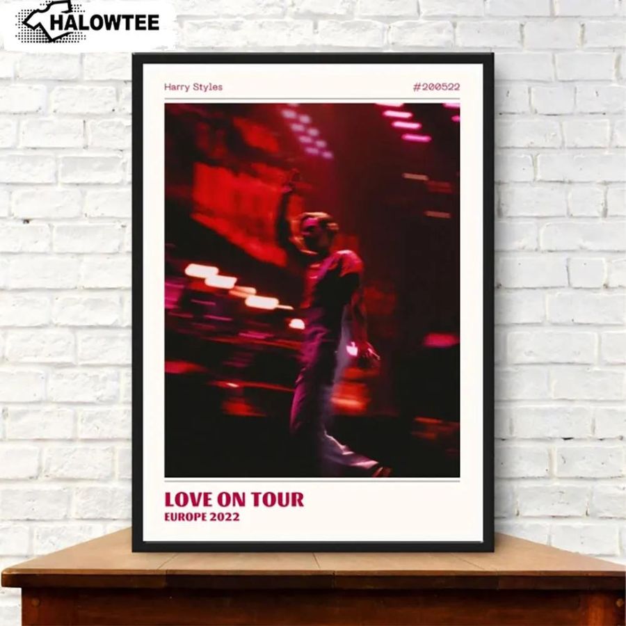 Love On Tour Europe 2022 Poster Harry Styles Wall Art Gift
