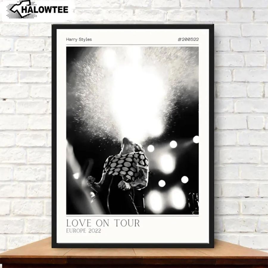 Love On Tour Europe 2022 Poster Harry Styles Wall Art Gifts
