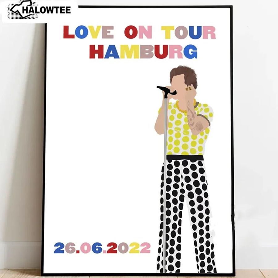 Love On Tour Hamburg 2022 Poster Harry Styles Wall Art Home Decor Gift