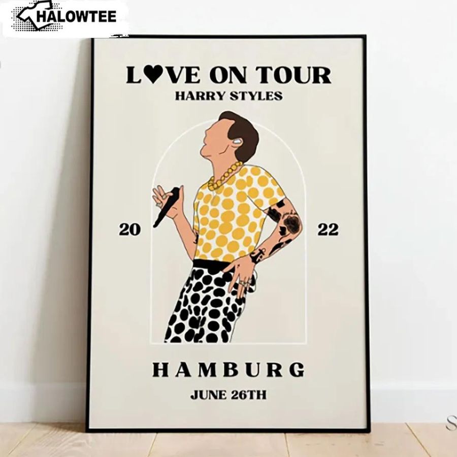Love On Tour Hamburg Germany Poster Harry Styles Wall Art Gift