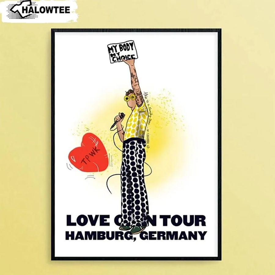Love On Tour Hamburg Germany Poster Harry Styles Wall Art