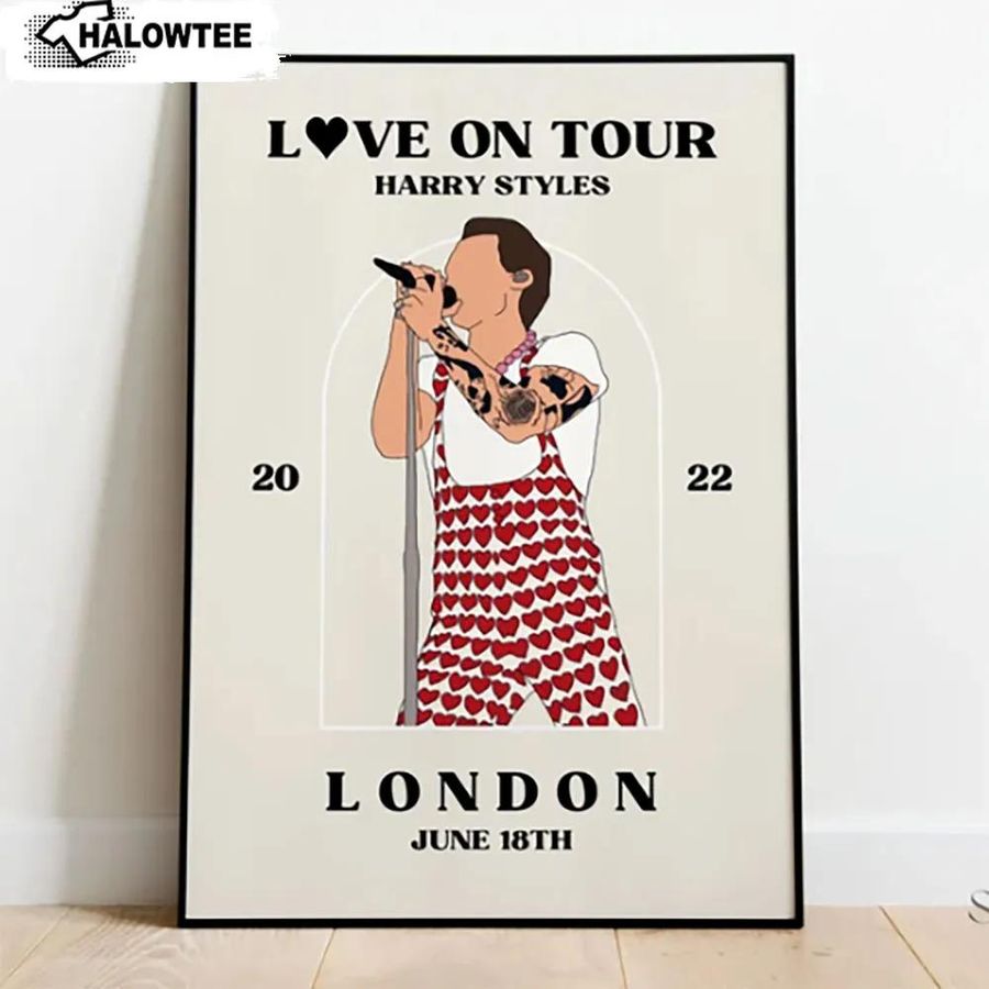 Love On Tour London 2022 Poster Harry Styles Wall Art Gift