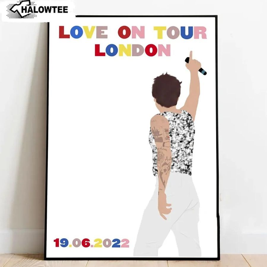 Love On Tour London 2022 Poster Harry Styles Wall Art Gifts
