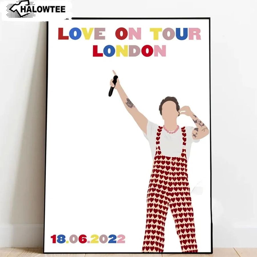 Love On Tour London 2022 Poster Harry Styles Wall Art Home Decor Gifts