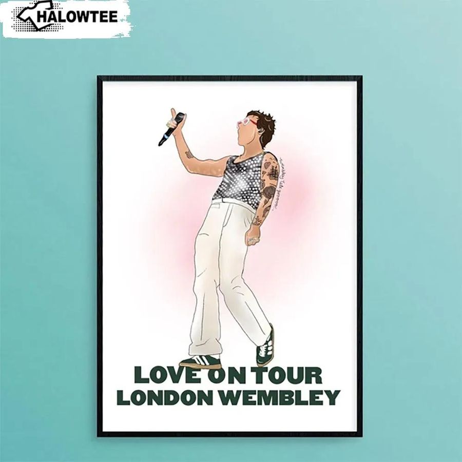 Love On Tour London Wembley 2022 Poster Harry Styles Wall Art Gift Home Decor