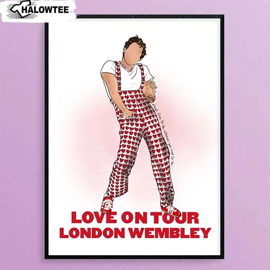 Love On Tour London Wembley Poster Harry Styles Wall Art Gift