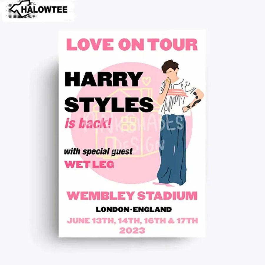 Love On Tour London Wembley Stadium Poster Harry Styles Wall Art Gift