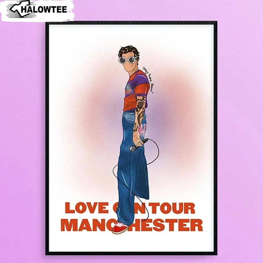 Love On Tour Manchester 2022 Poster Harry Styles Wall Art Home Decor Gift
