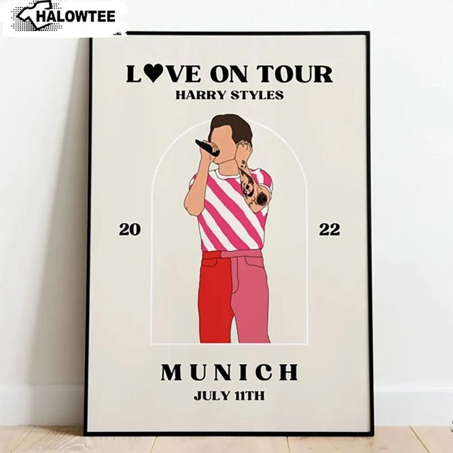 Love On Tour Munich Germany Poster Harry Styles Wall Art Gift