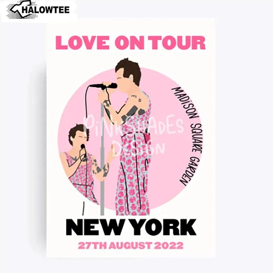 Love On Tour New York 2022 Poster Madision Square Garden Harry Styles Wall Art Gift