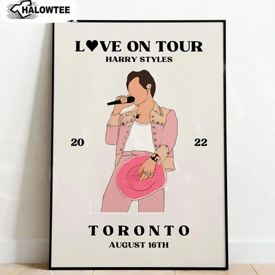 Love On Tour Toronto Canada 2022 Poster Harry Styles Gift Home Decor