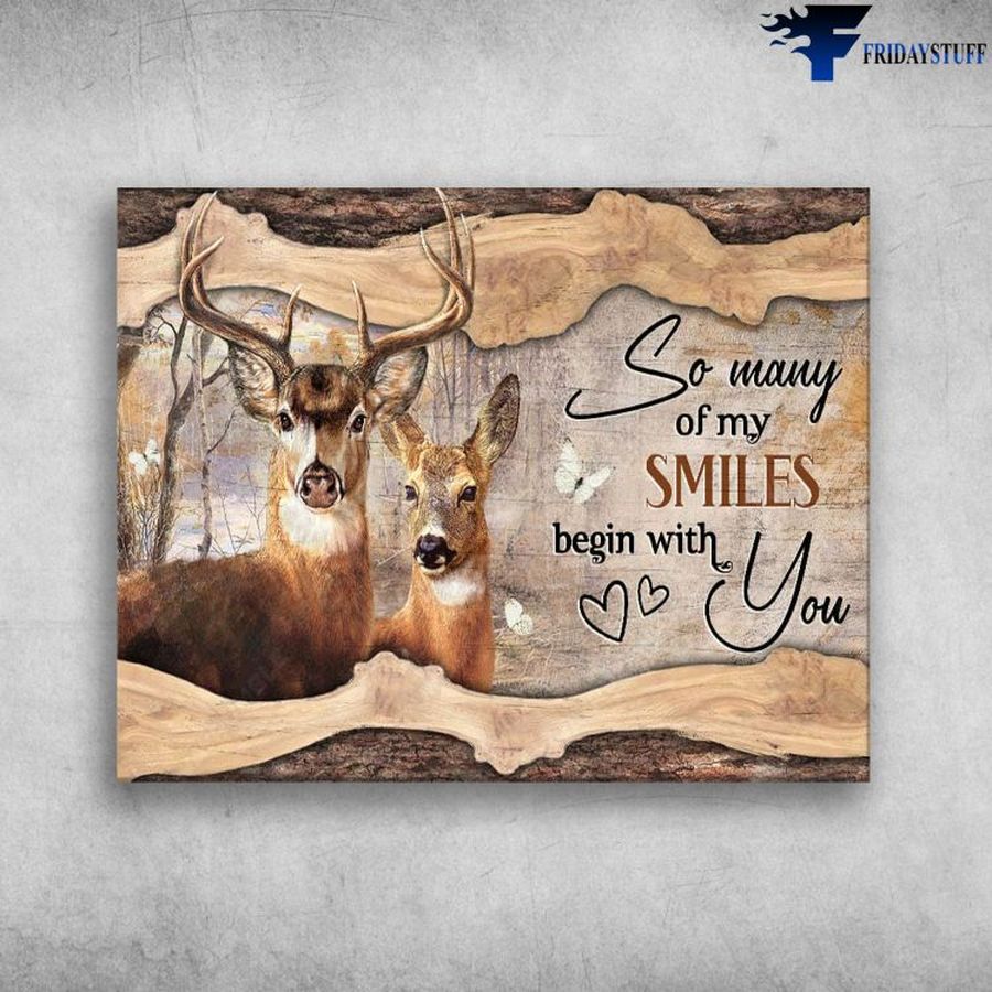 Love Poster, Deer Couple, So Many Of My Smiles, Begin With You Poster